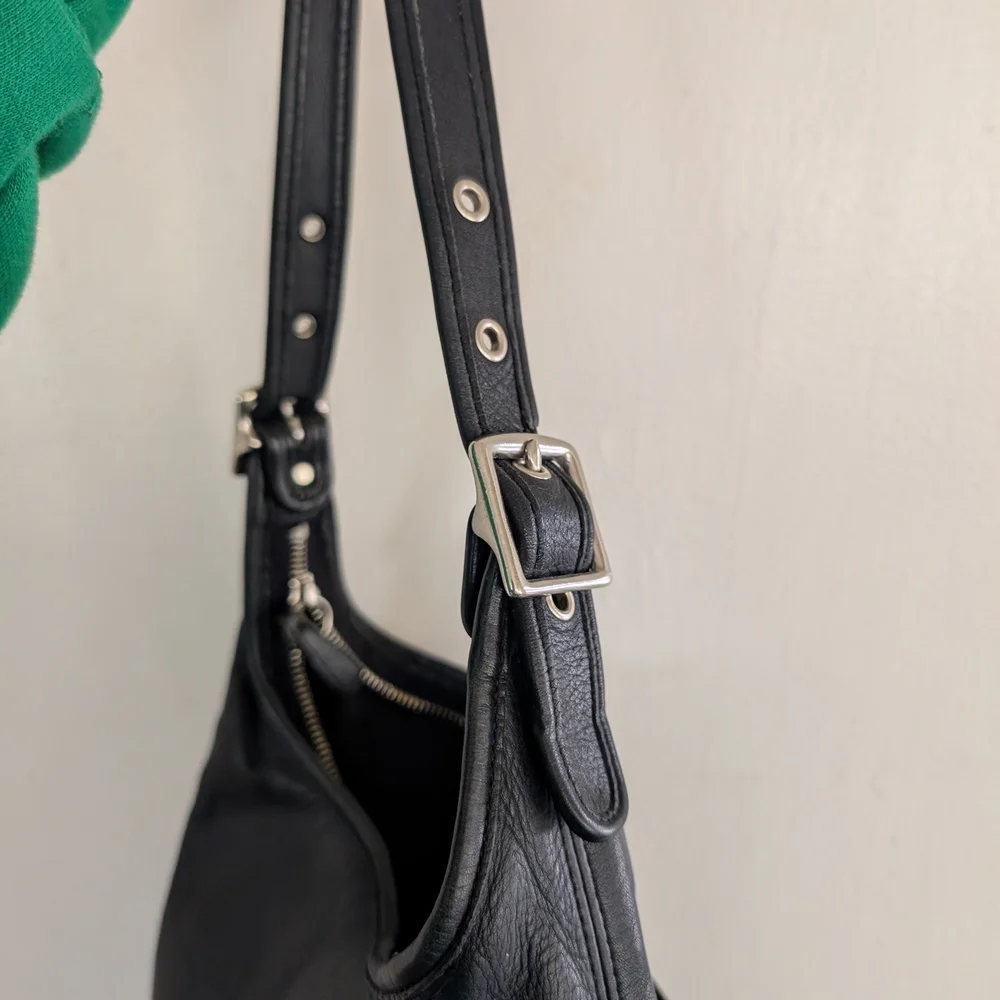 Coach Black Leather Shoulder Bag - Picture 5 of 8